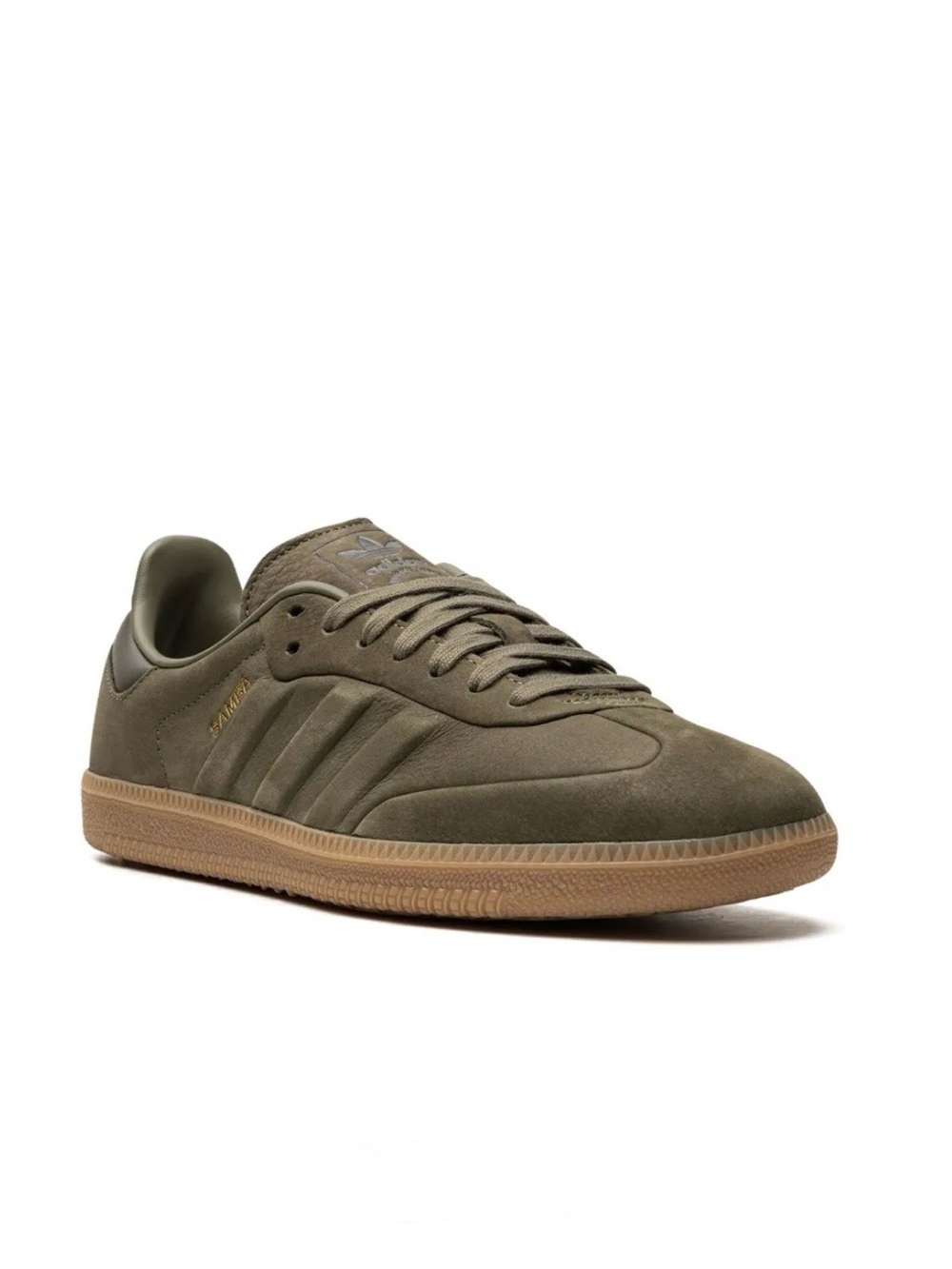 adidas Samba OG Focus Olive Gum Suede Sneakers IG1242